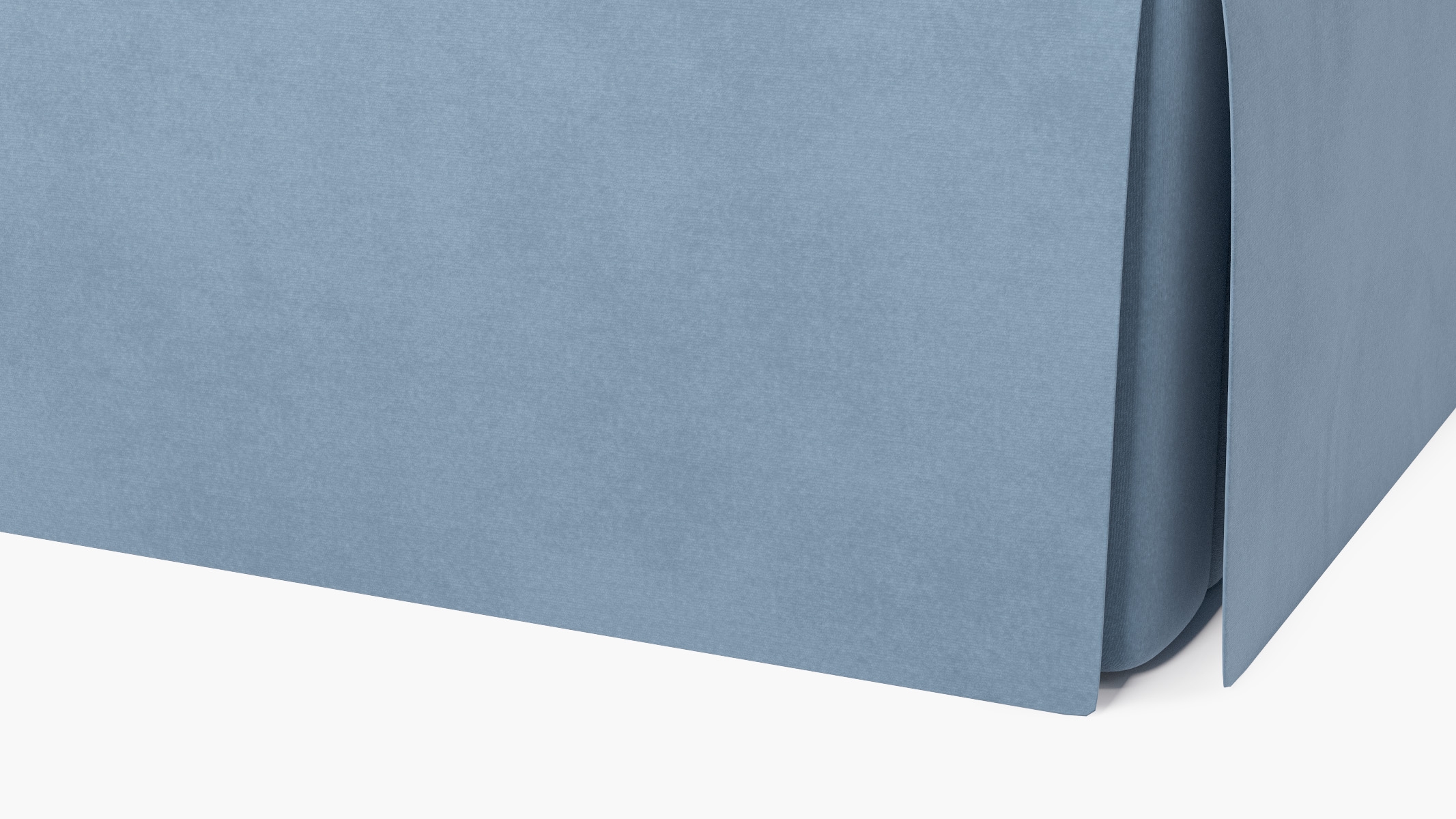 Skirted Track Arm Sofa, Ocean Classic Velvet, Standard (39") - Image 6