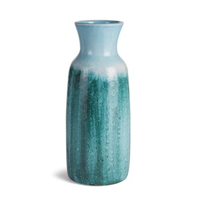 Andre Aqua 20.5'' Terracotta Table Vase - Image 0