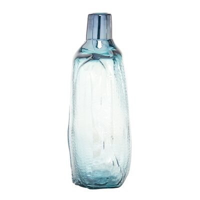Parrett Blue 16.25" Glass Table Vase - Image 0