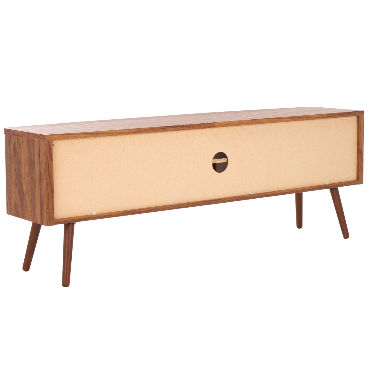 Cielle 2 Door Media Stand - Walnut / Natural - Safavieh - Image 8