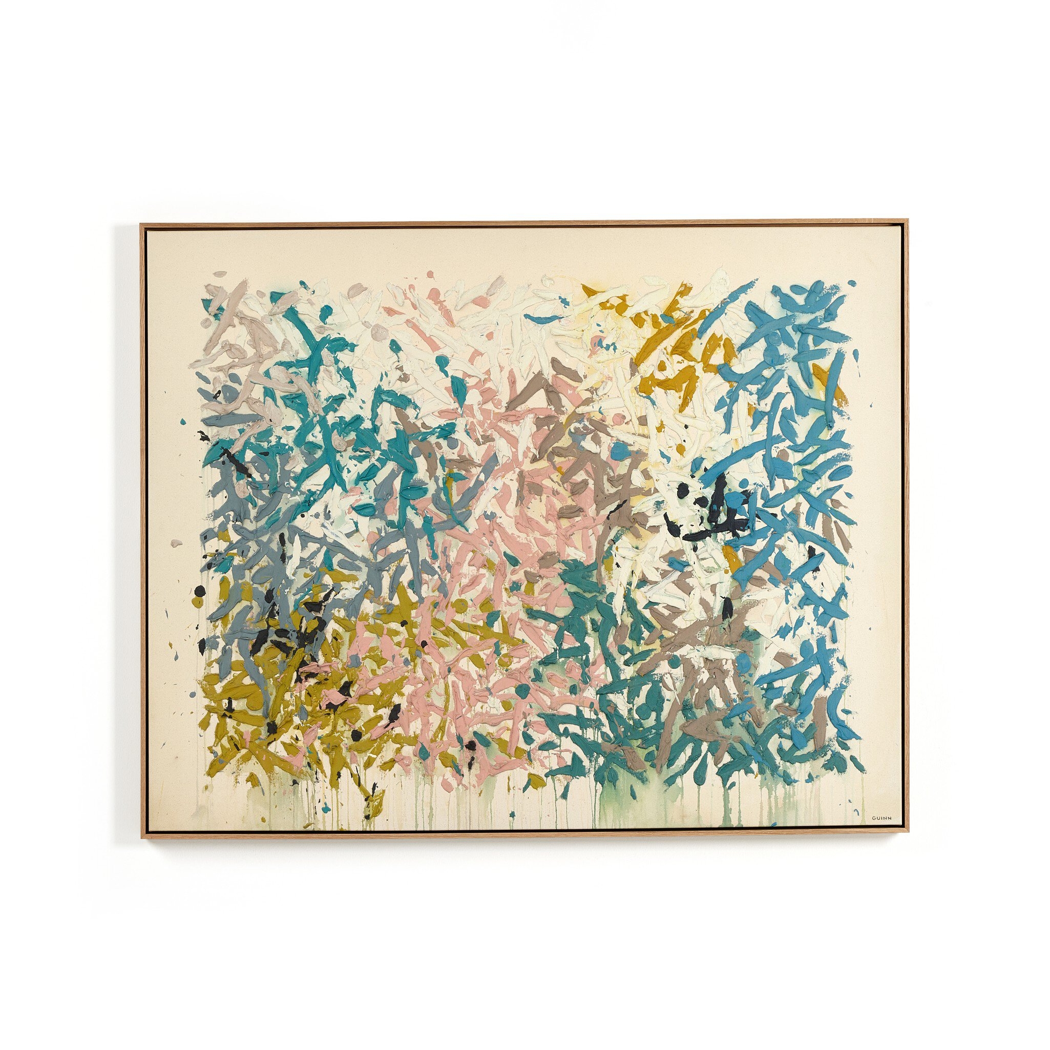 Our Hands Are Open No. 18 by Tyler Guinn - Vertical Grain White Oak Floater - Image 0