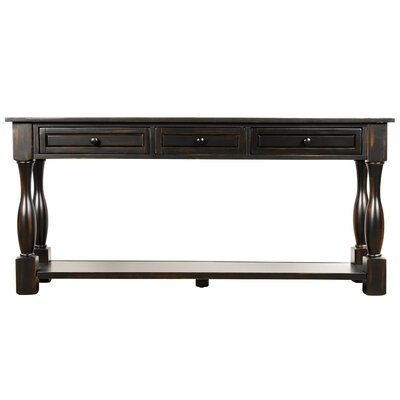 Console Table With Drawers And Shelf - Image 0