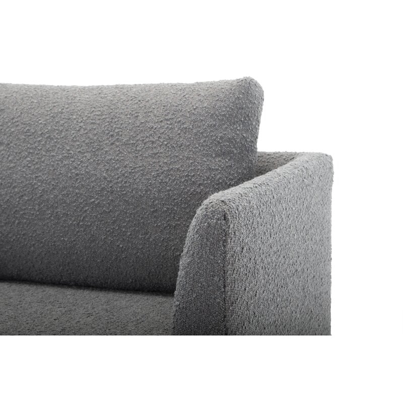 Polaris 32'' Wide Armchair, Boucle Dark Gray Polyester - Image 10