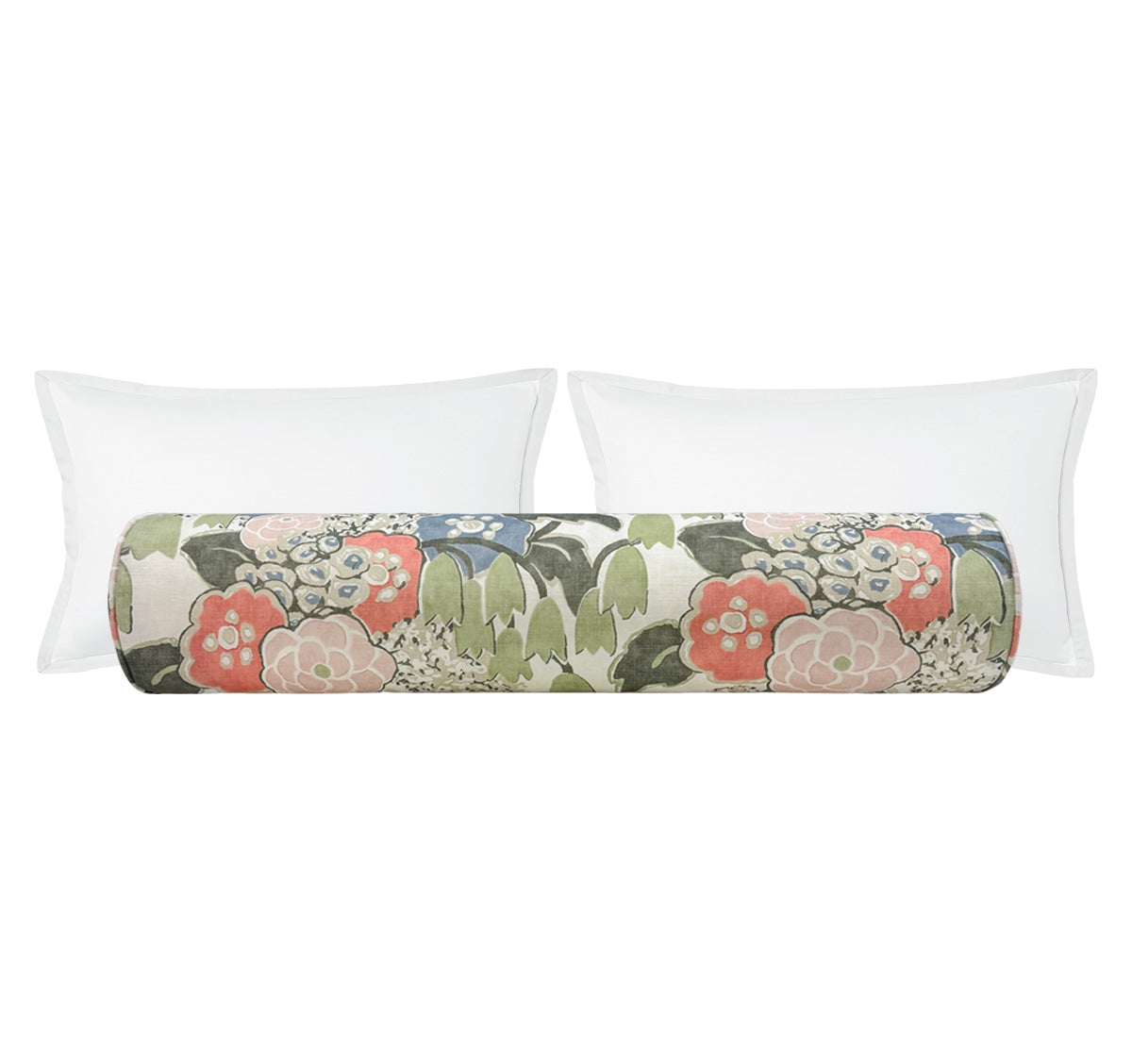THE BOLSTER :: LAURA // BLUSH AND GREEN | THIBAUT - Sample 4" X 4" - Image 0