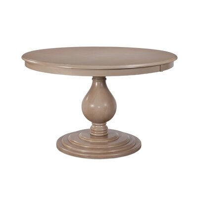 Douglas Rubberwood Solid Wood Pedestal Dining Table - Image 0