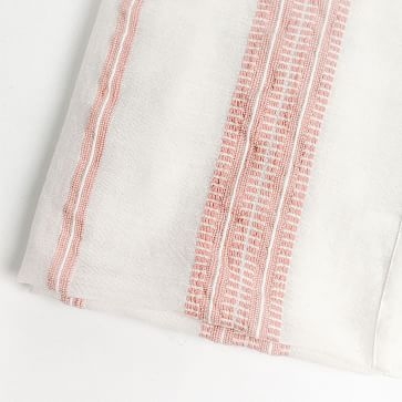 Handwoven Swaddle Blanket, Blush - Image 1