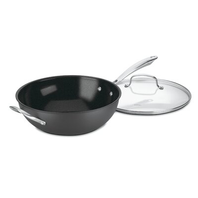 Cuisinart GG26-30H GreenGourmet Hard-Anodized Nonstick 12-Inch Stir-Fry Wok with Glass Cover