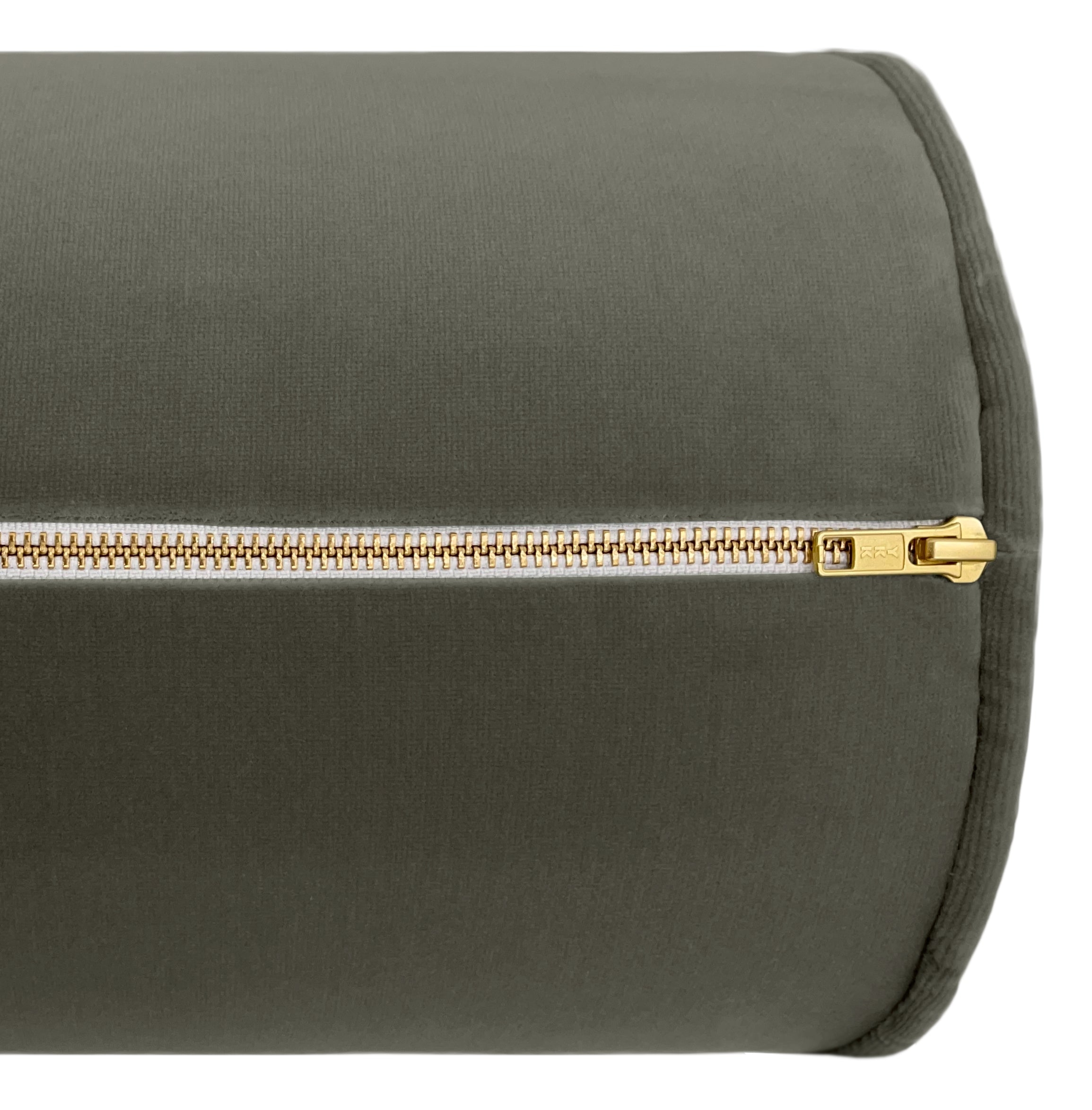 THE BOLSTER :: STUDIO VELVET // GREY - BY THE YARD - Image 3