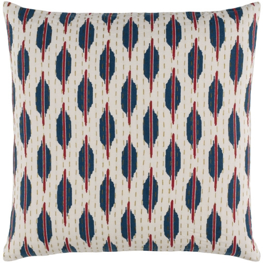 Kantha Throw Pillow, 18" x 18", pillow cover only - Image 0