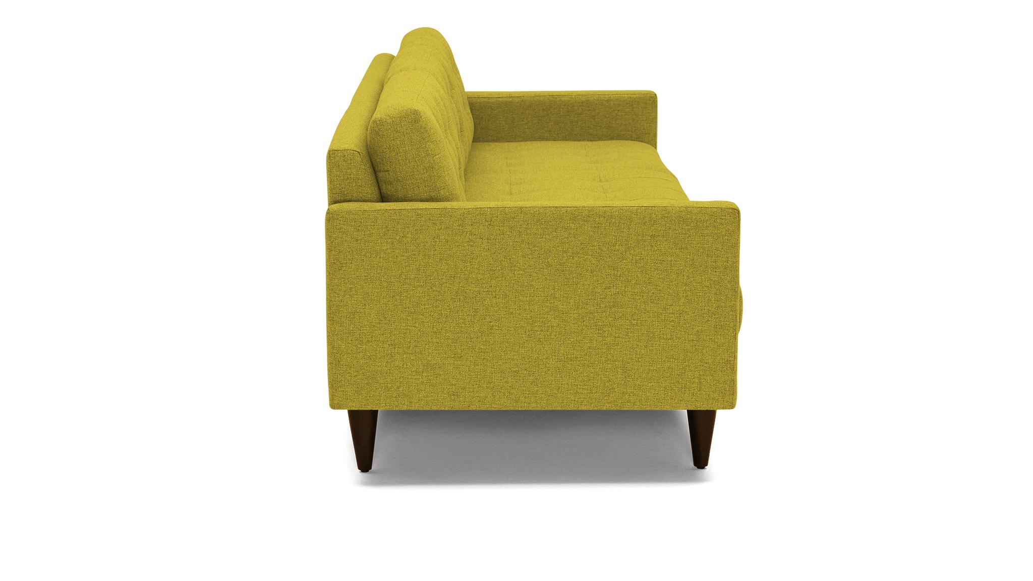 Yellow Eliot Mid Century Modern Grand Sofa - Bloke Goldenrod - Mocha - Image 2