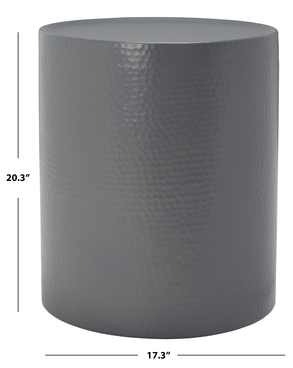 Polonium Accent Table - Dark Grey - Safavieh - Image 5
