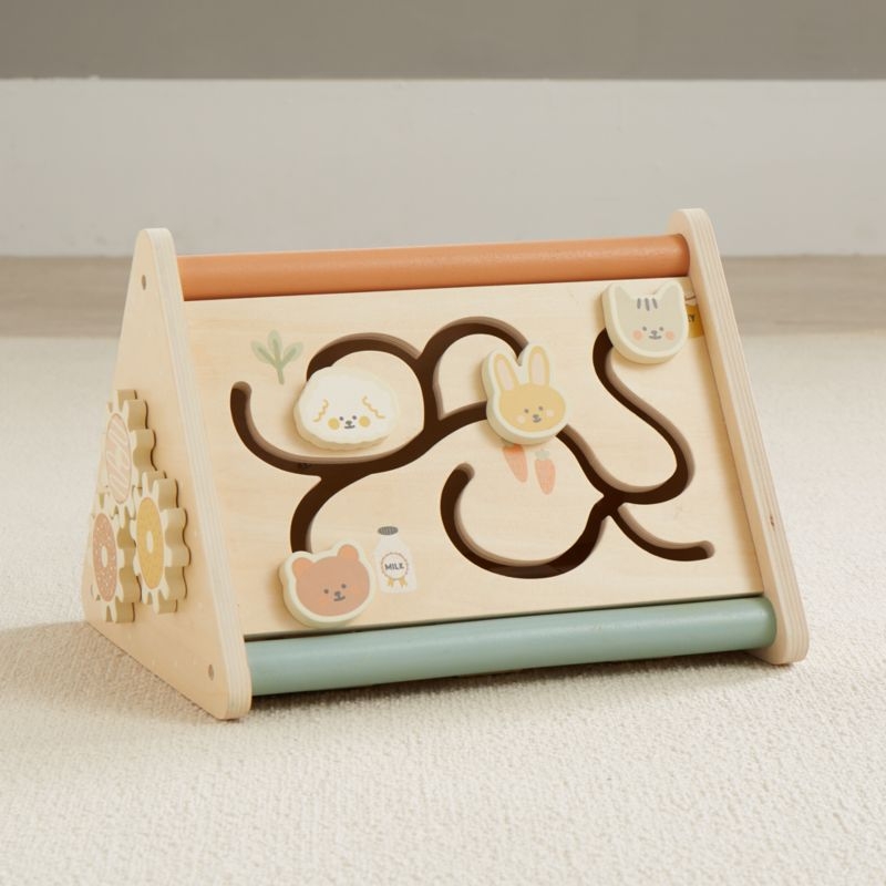 Wonder & Wise by Asweets Wooden Triangle Baby Activity Toy - Image 2