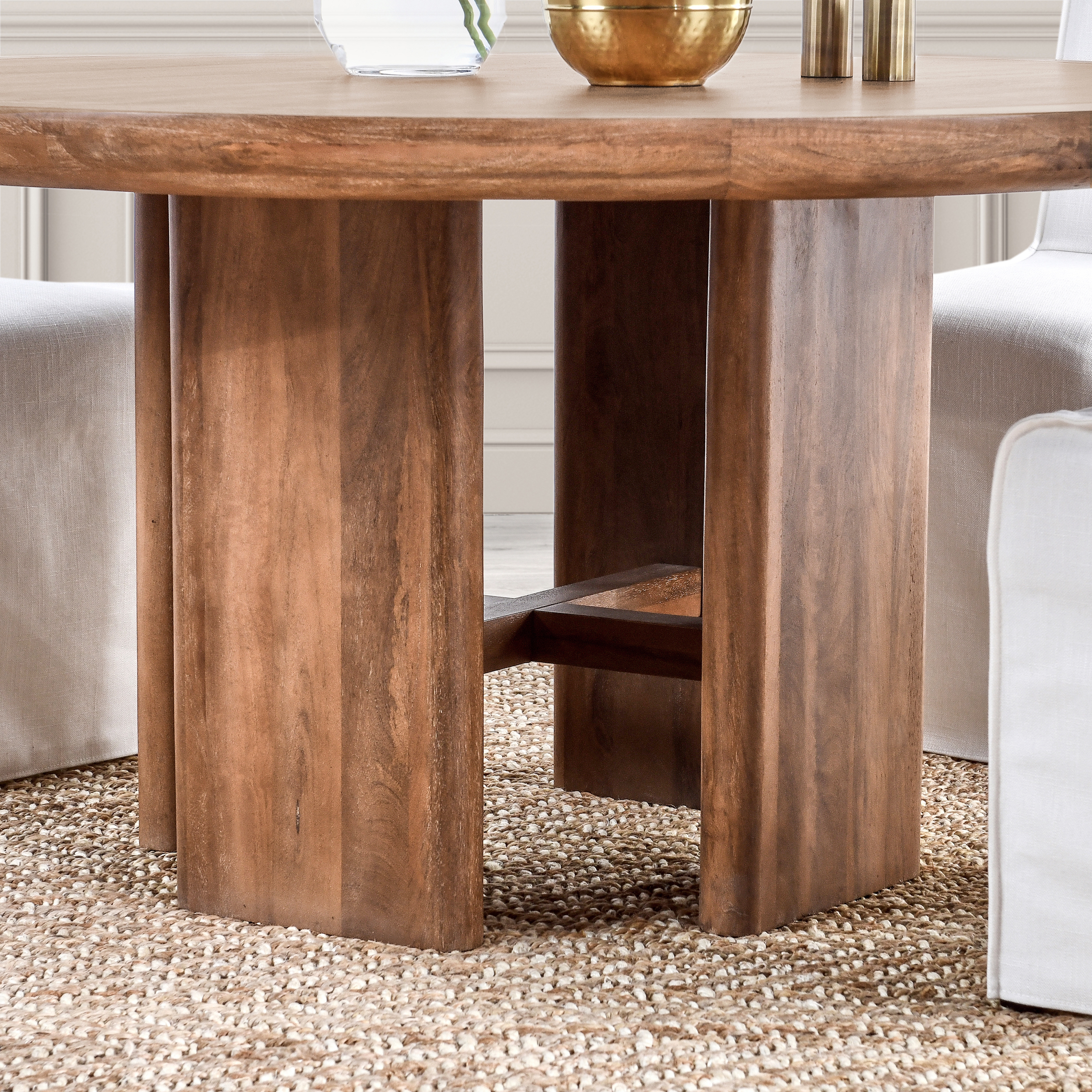 Selena 60" Round Dining Table Umber - Image 8