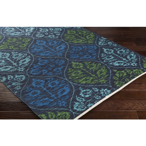 Elaine Blue Indoor 8' x 11' Handmade Rug - Image 1