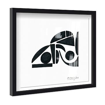 'Manuel Roman - Abstracto' Abstract Wall Art, Black, 30" x 30" - Image 1