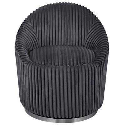 Heavner 28" Wide Tufted Chenille Swivel Papasan Chair - Image 0