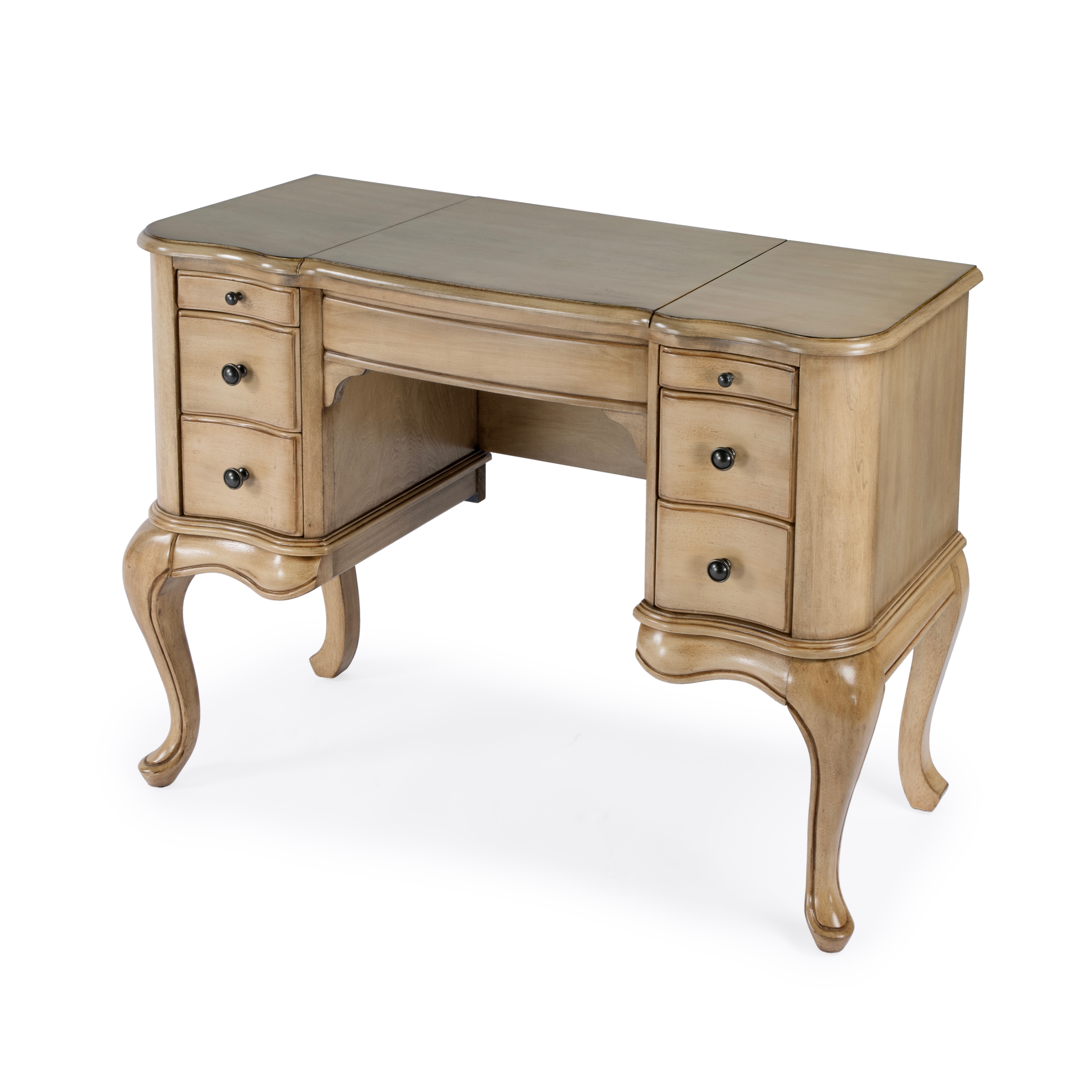 Charlotte Antique Beige Vanity Desk - Image 0