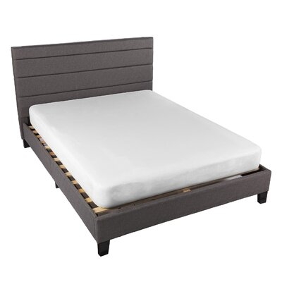 Upholstered Queen Bed, Gray - Image 0