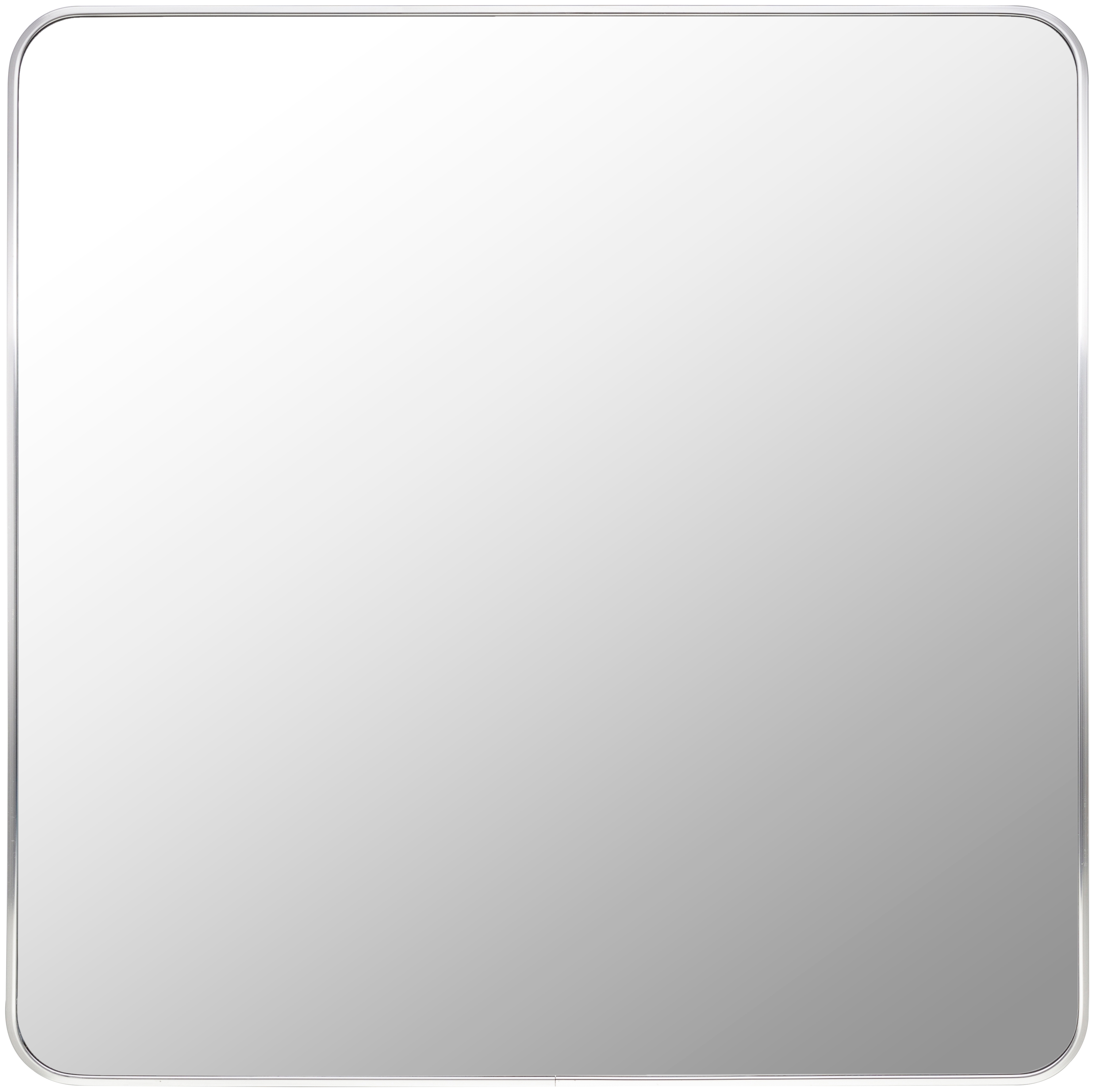 Aranya Metallic - Silver 24"H x 24"W x 1"D Accent Mirror - Image 0