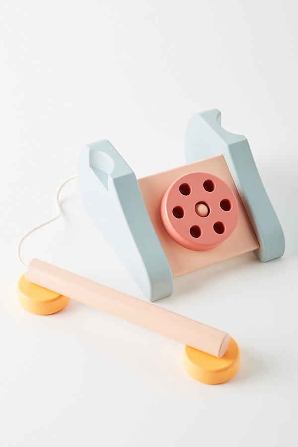 Wooden Telephone Toy By Anthropologie in Assorted - Image 0