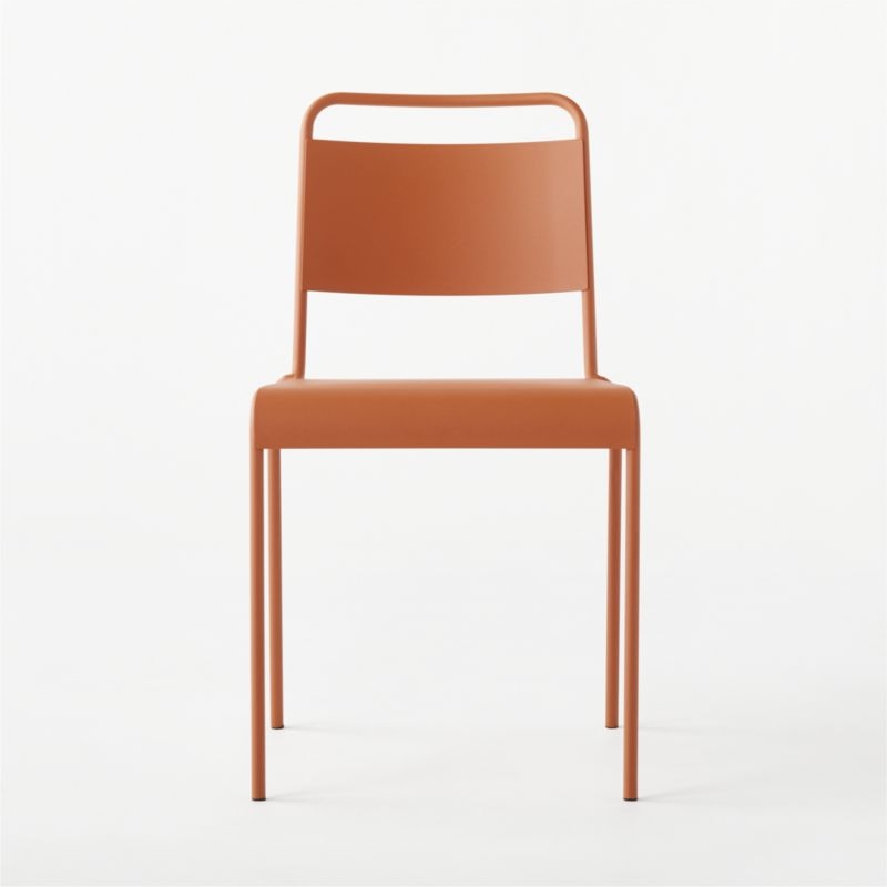 Lucinda Terracotta Outdoor Patio Stacking Chair - Image 2