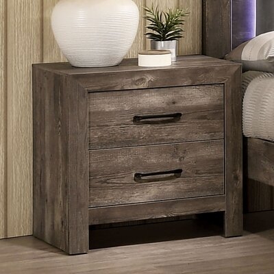 Godmond 2 - Drawer Nightstand in Natural Tone - Image 0
