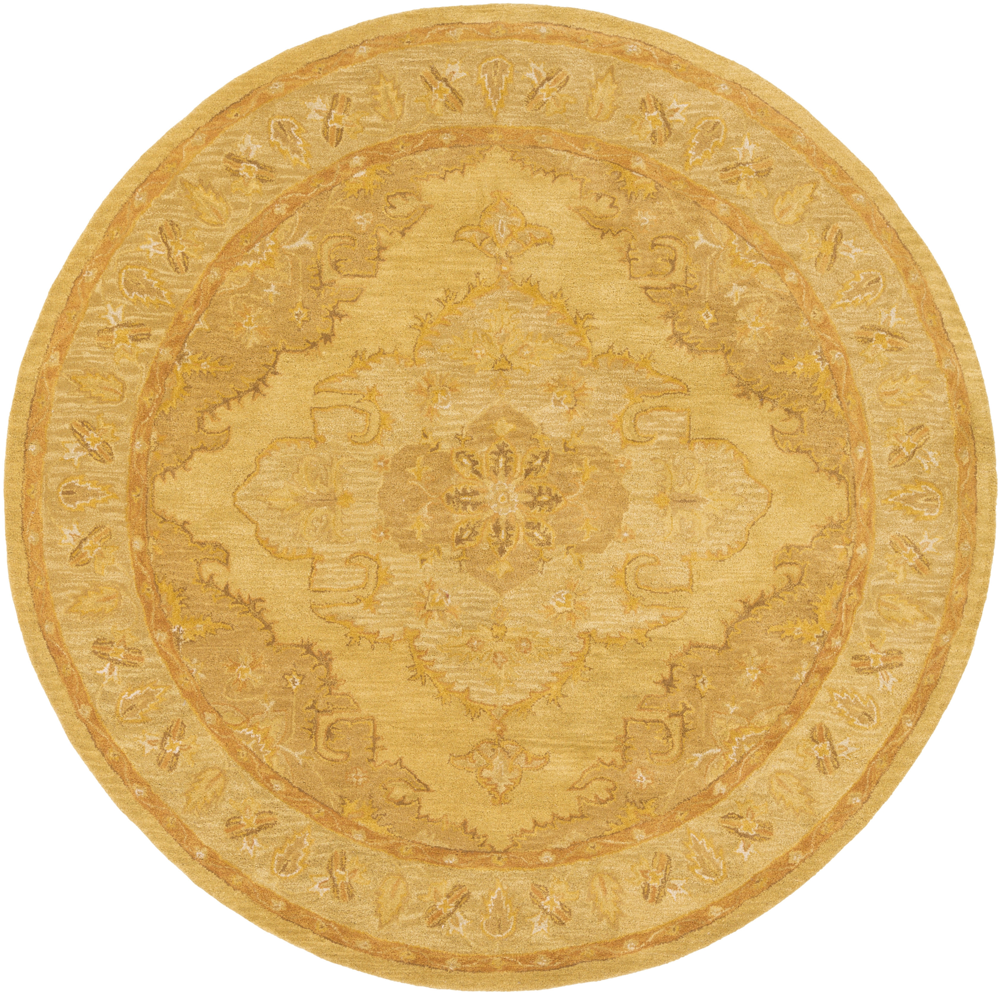 Middleton Yellow Indoor 6' x 6' Handmade Rug - Image 0