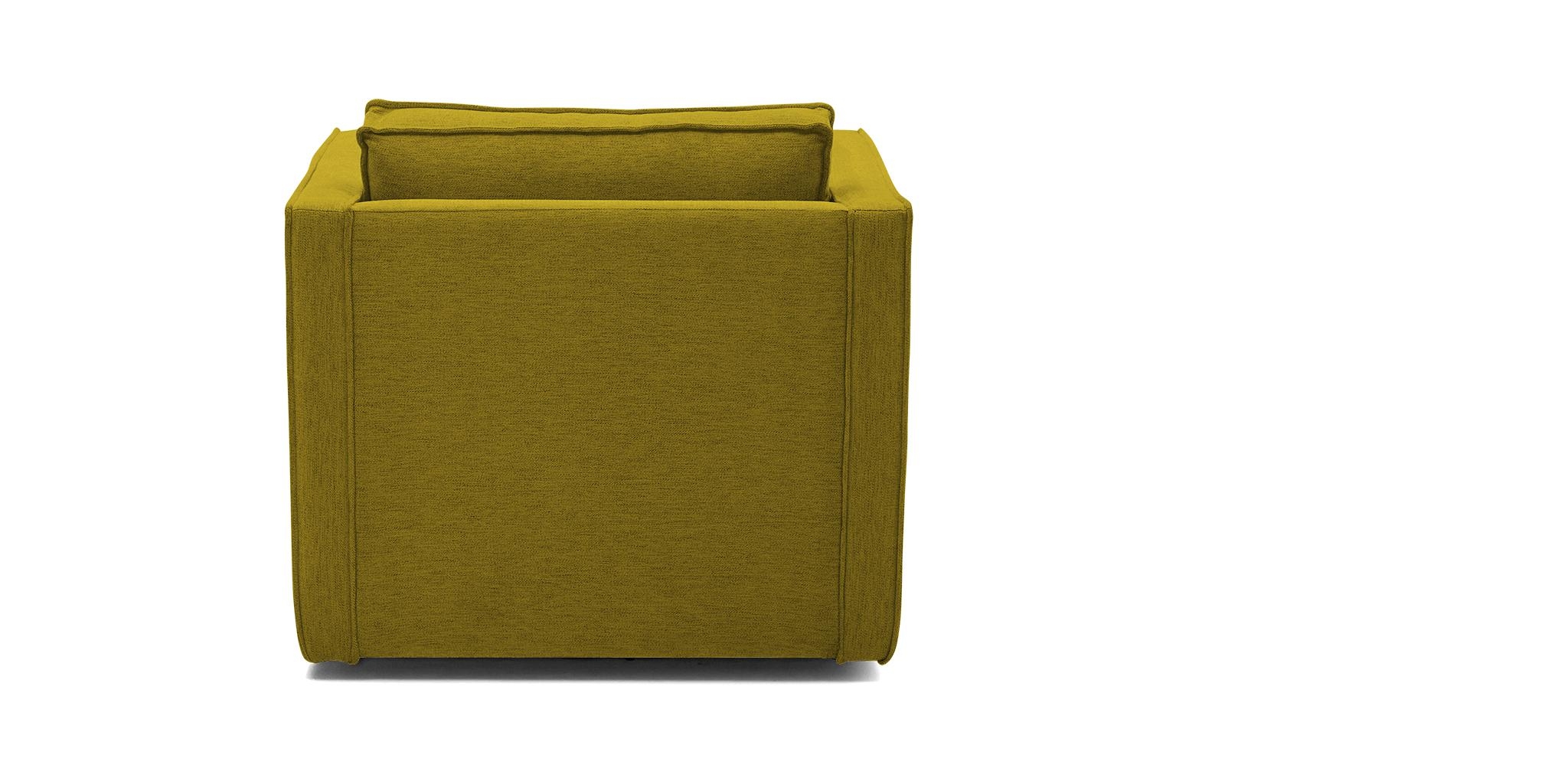 Yellow Dune Mid Century Modern Swivel Chair - Bloke Goldenrod - Image 4