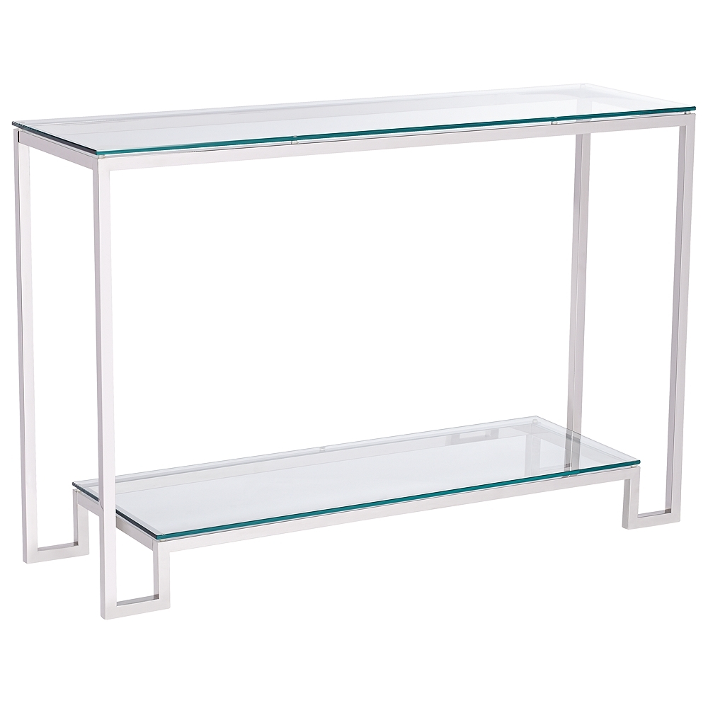 Janssen 47 1/2" Wide Modern Glass Console Table - Image 0