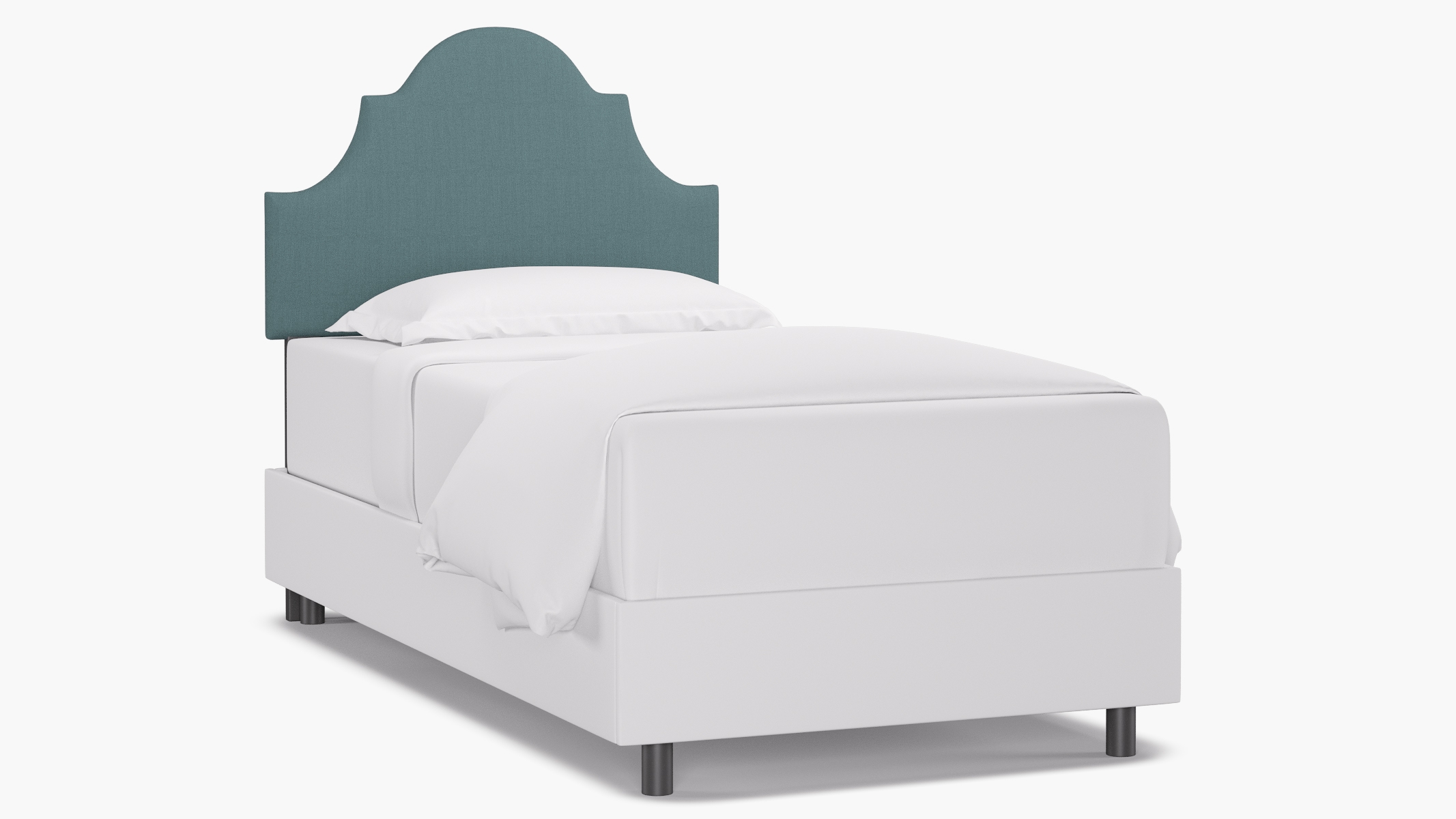 Regency Headboard, Seaglass Everyday Linen, Twin - Image 0