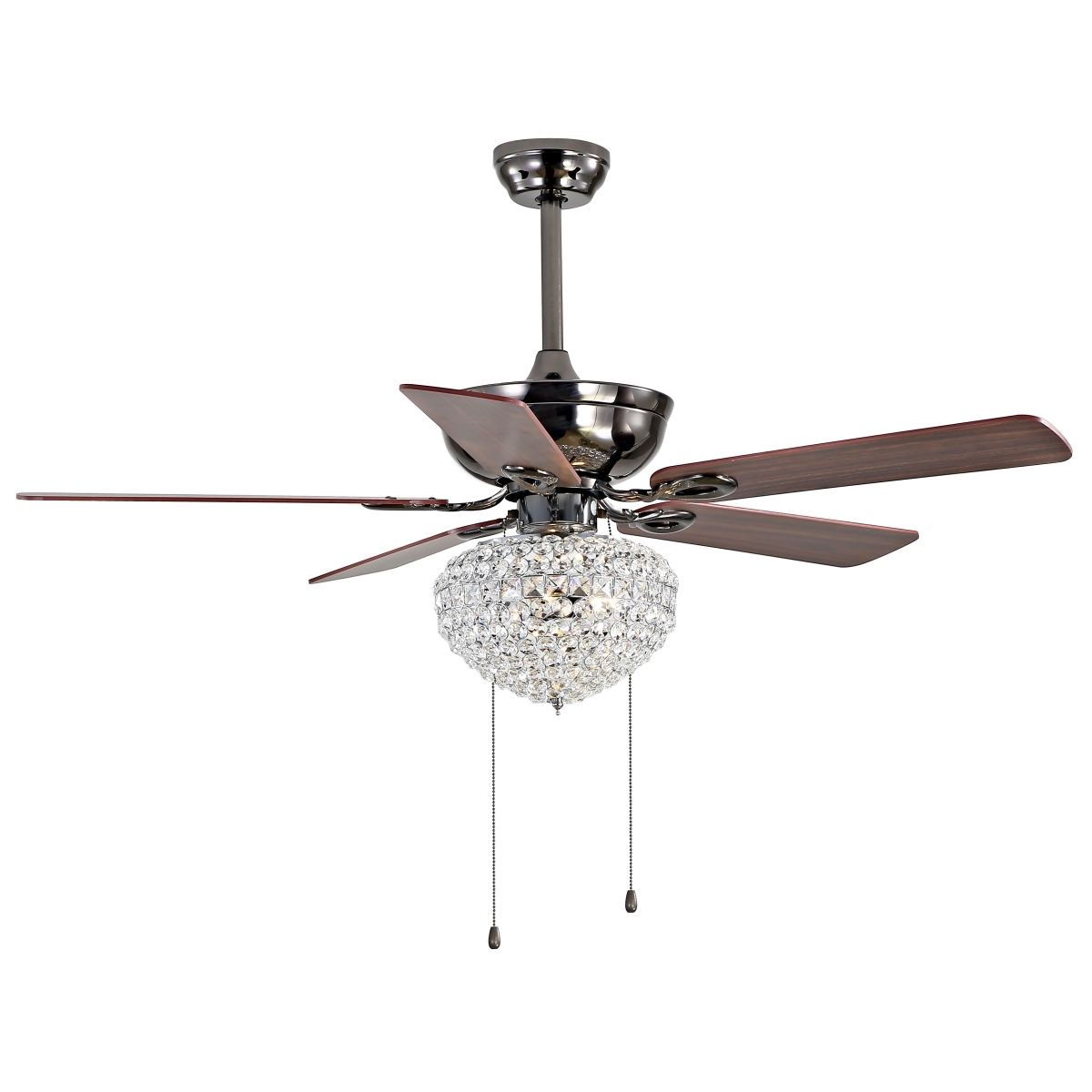 Korla 3 Lt 52 Inch Ceiling Fan - Chrome - Safavieh - Image 4
