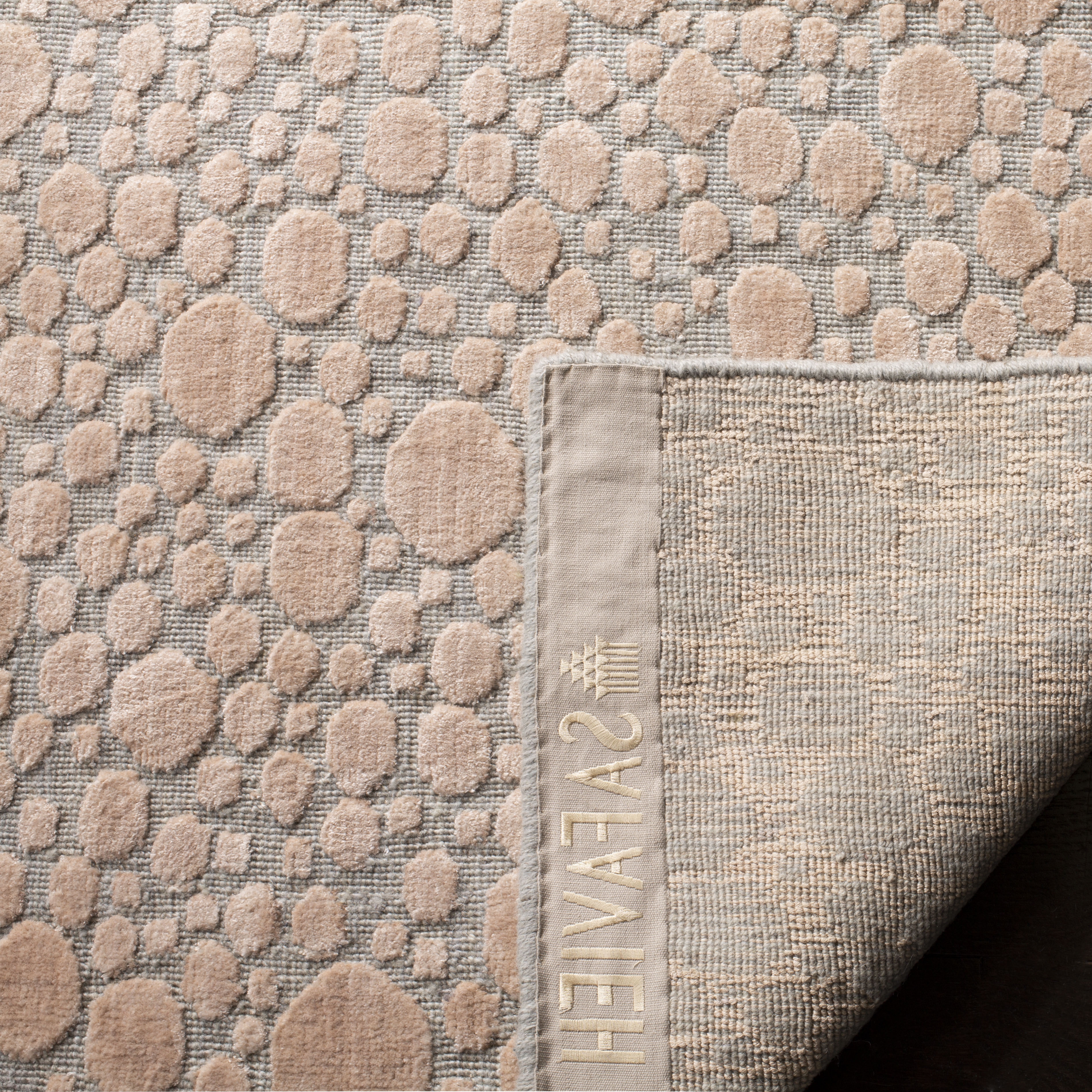 Arlo Home Hand Loomed Area Rug, MIR680B, Beige/Silver,  8' X 10' - Image 2