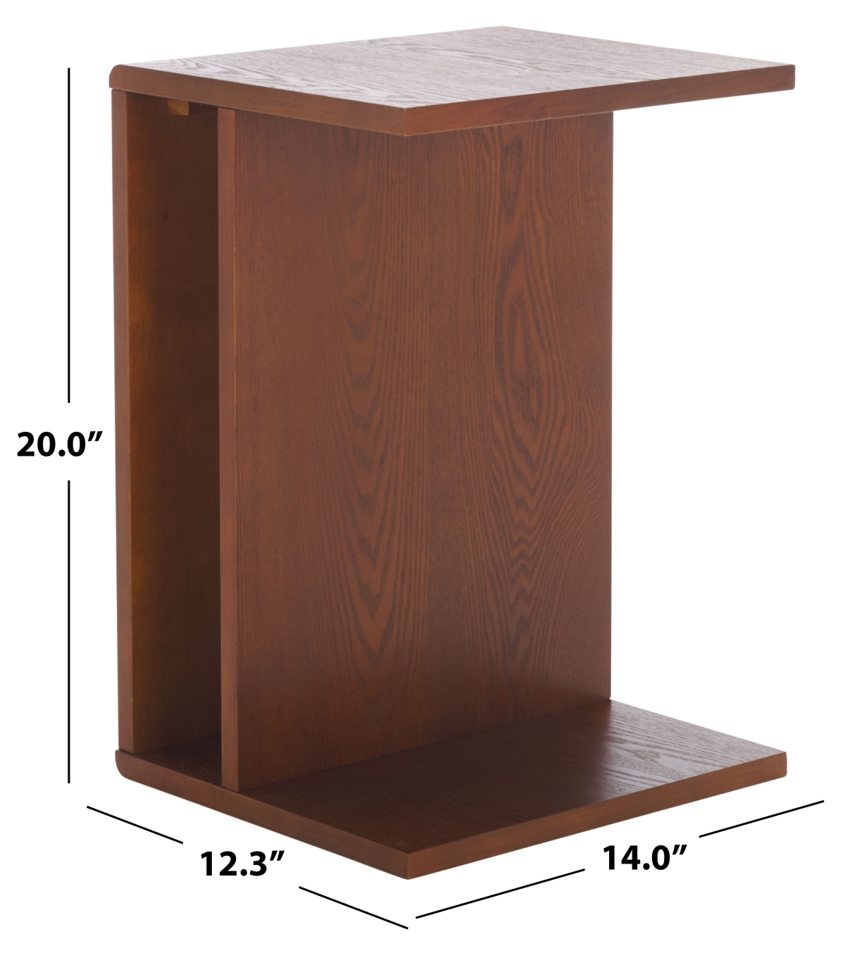 Aeon End Table - Walnut - Safavieh - Image 9