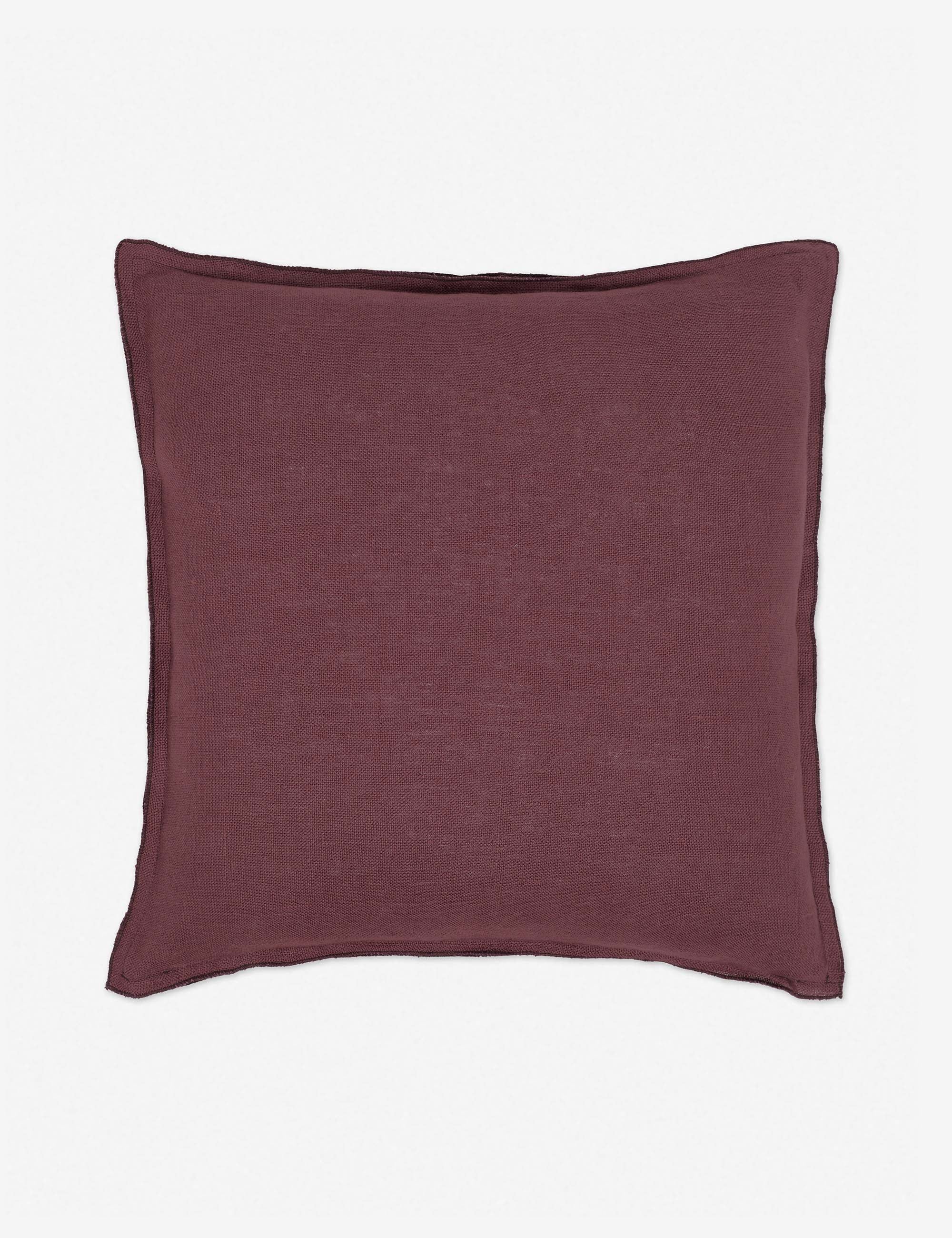 Arlo Linen Pillow - Aubergine / 13" x 20" - Image 35