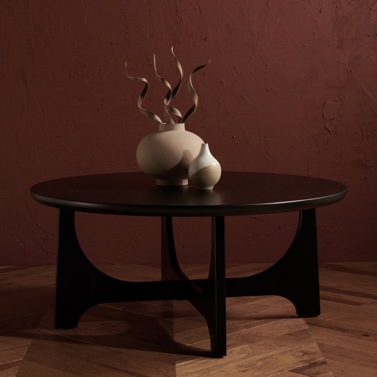 Sasha Wood Coffee Table - Black - Image 1