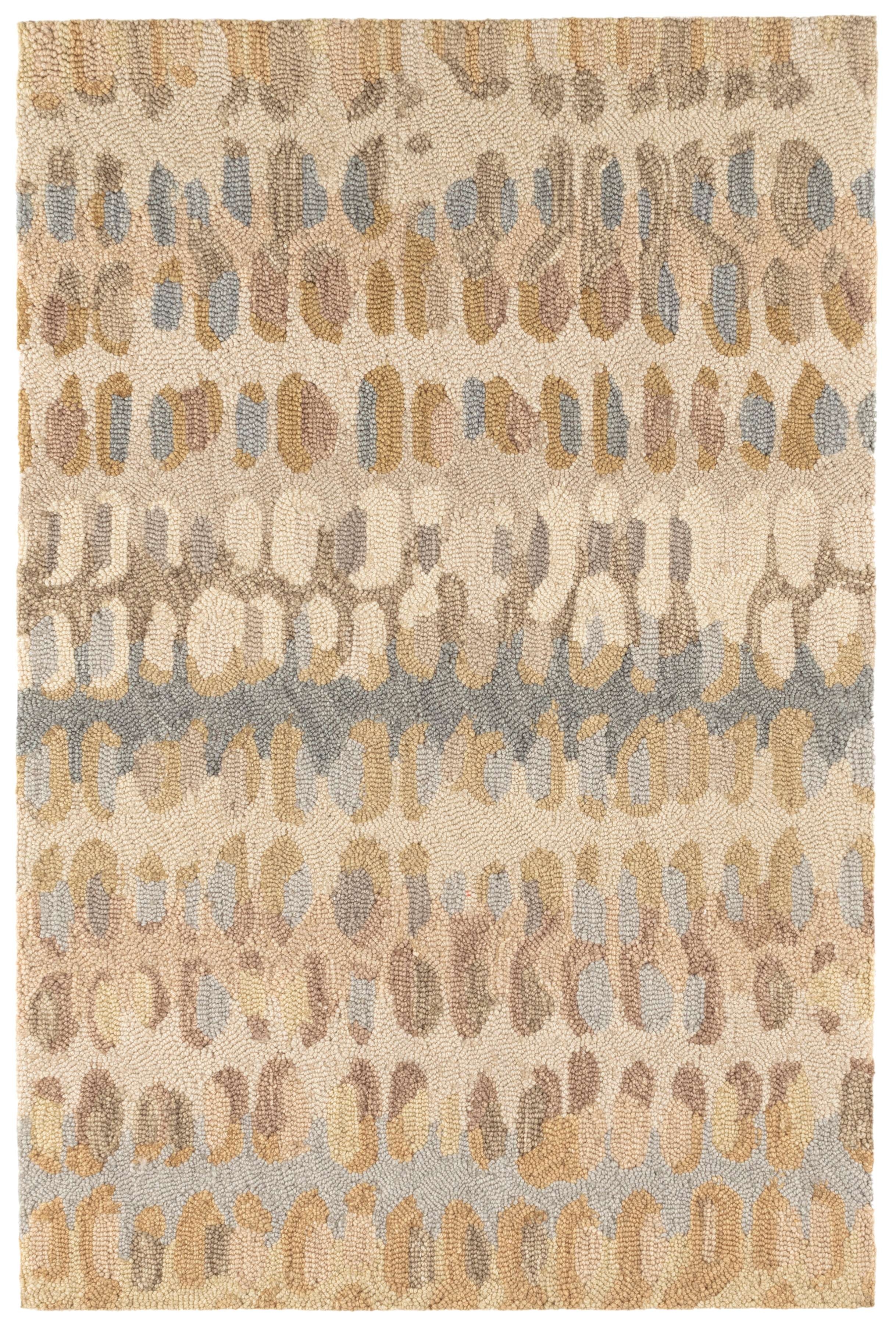 Paint Chip Natural Hand Micro Hooked Wool Rug - Image 0