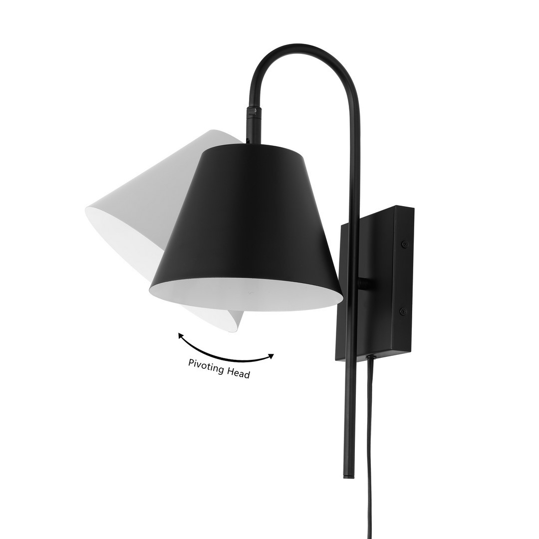 Rhoeva 10.5" Wall Sconce - Black - Image 5
