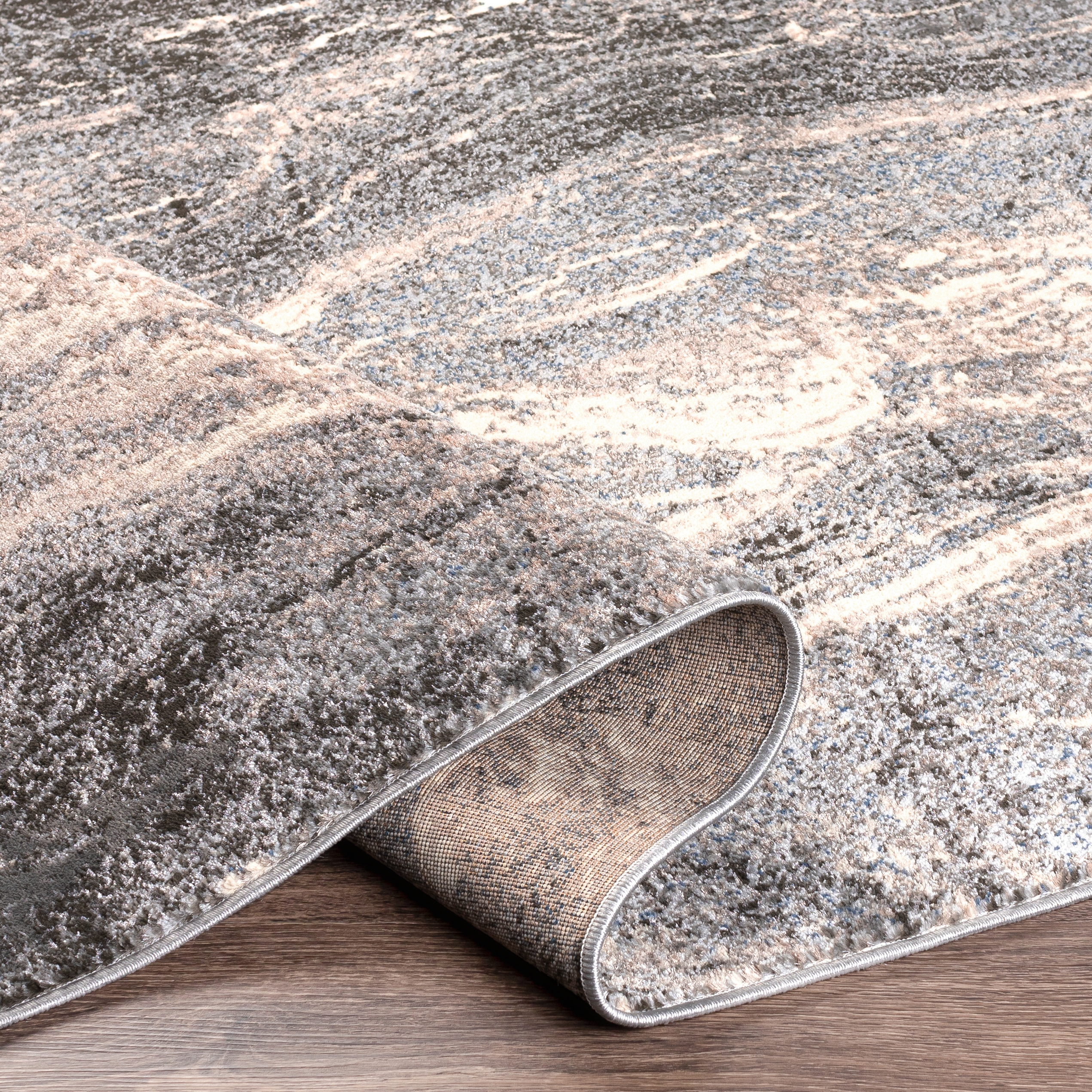 Amadeo Gray Indoor 2' x 3'7" Machine Woven Rug - Image 4