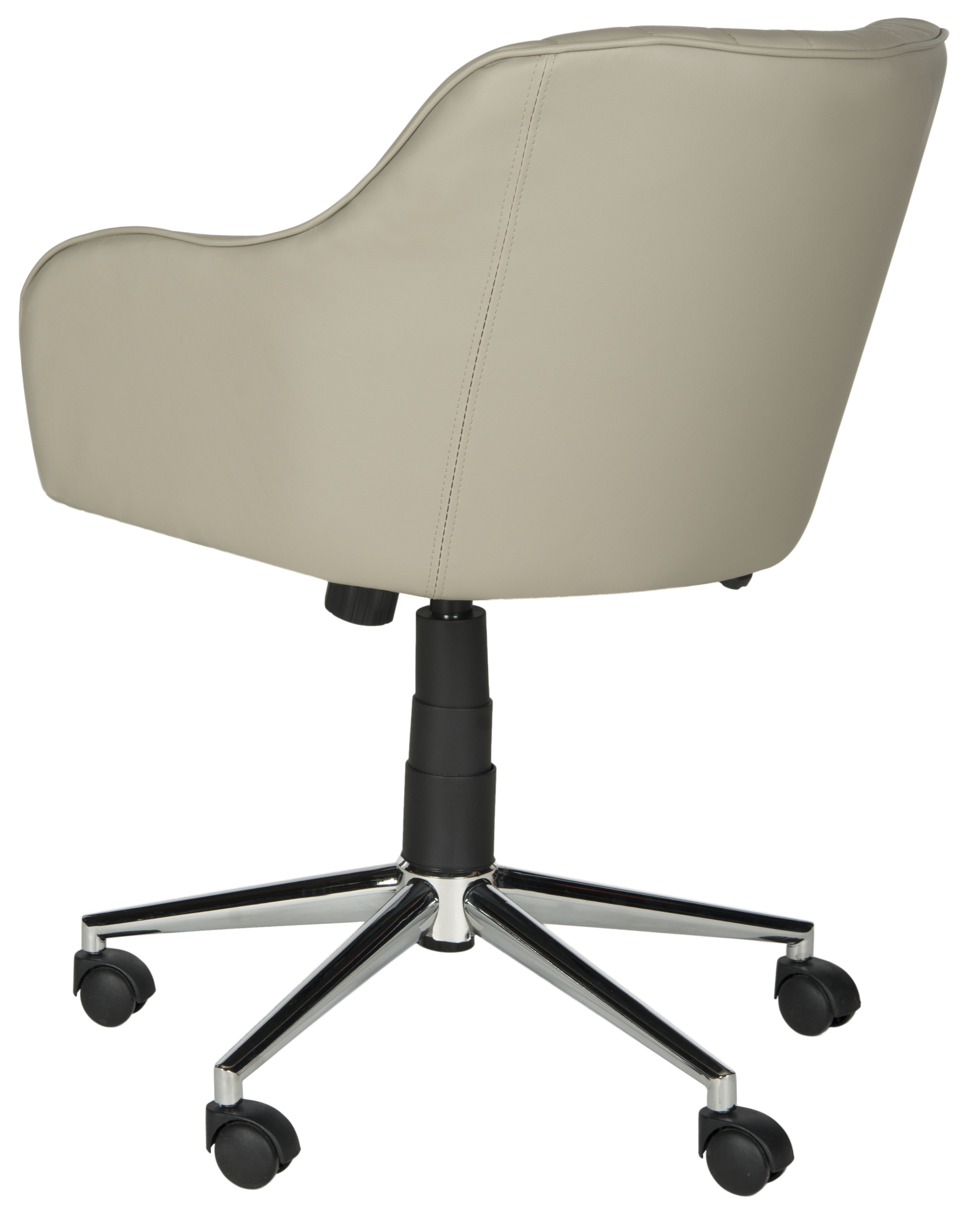 Hilda Desk Chair - Grey/Silver - Safavieh - Image 2