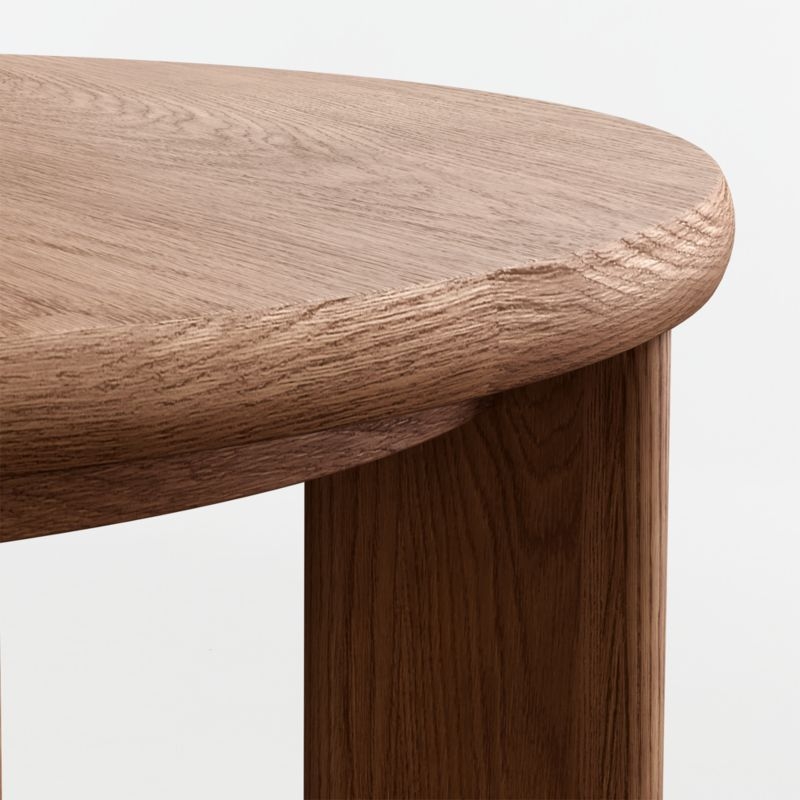 Hearth 49"-71" Oak Round Extendable Dining Table - Image 6