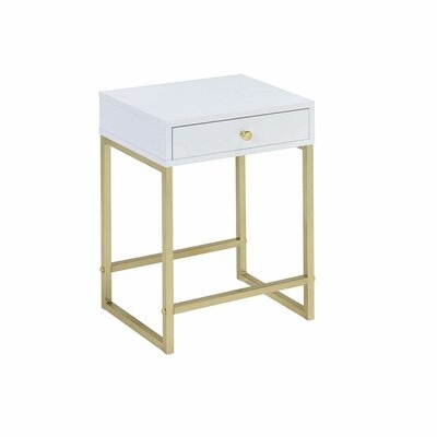 Glynis Sled End Table with Storage - Image 0