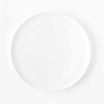 Rim Bone China Dinner Plates, Set of 4, White - Image 0