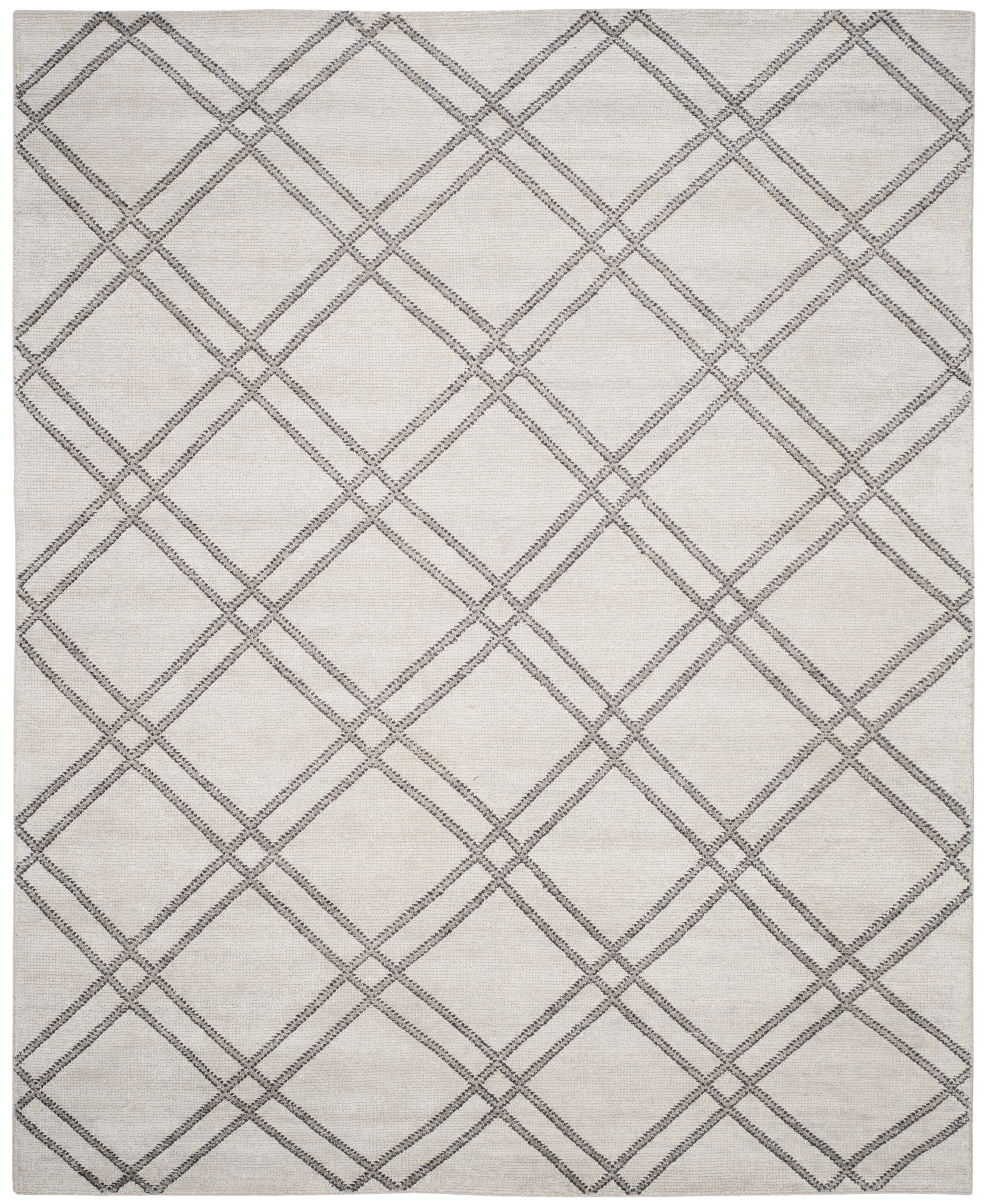 Arlo Home Hand Knotted Area Rug, STW701C, Steel Grey,  8' X 10' - Image 0