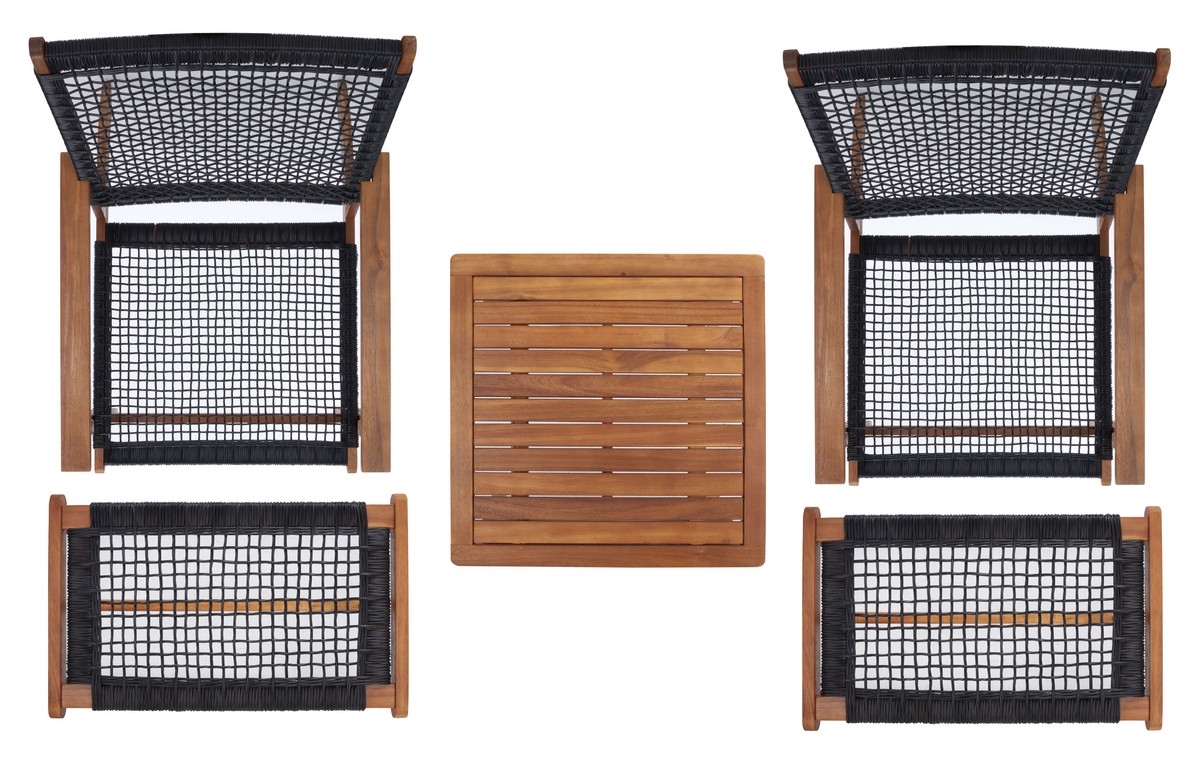 Chantelle Living Set - Natural/Black - Safavieh - Image 6