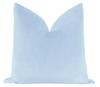 Classic Velvet Pillow Cover, Powder Blue, 26" x 26" - Image 0