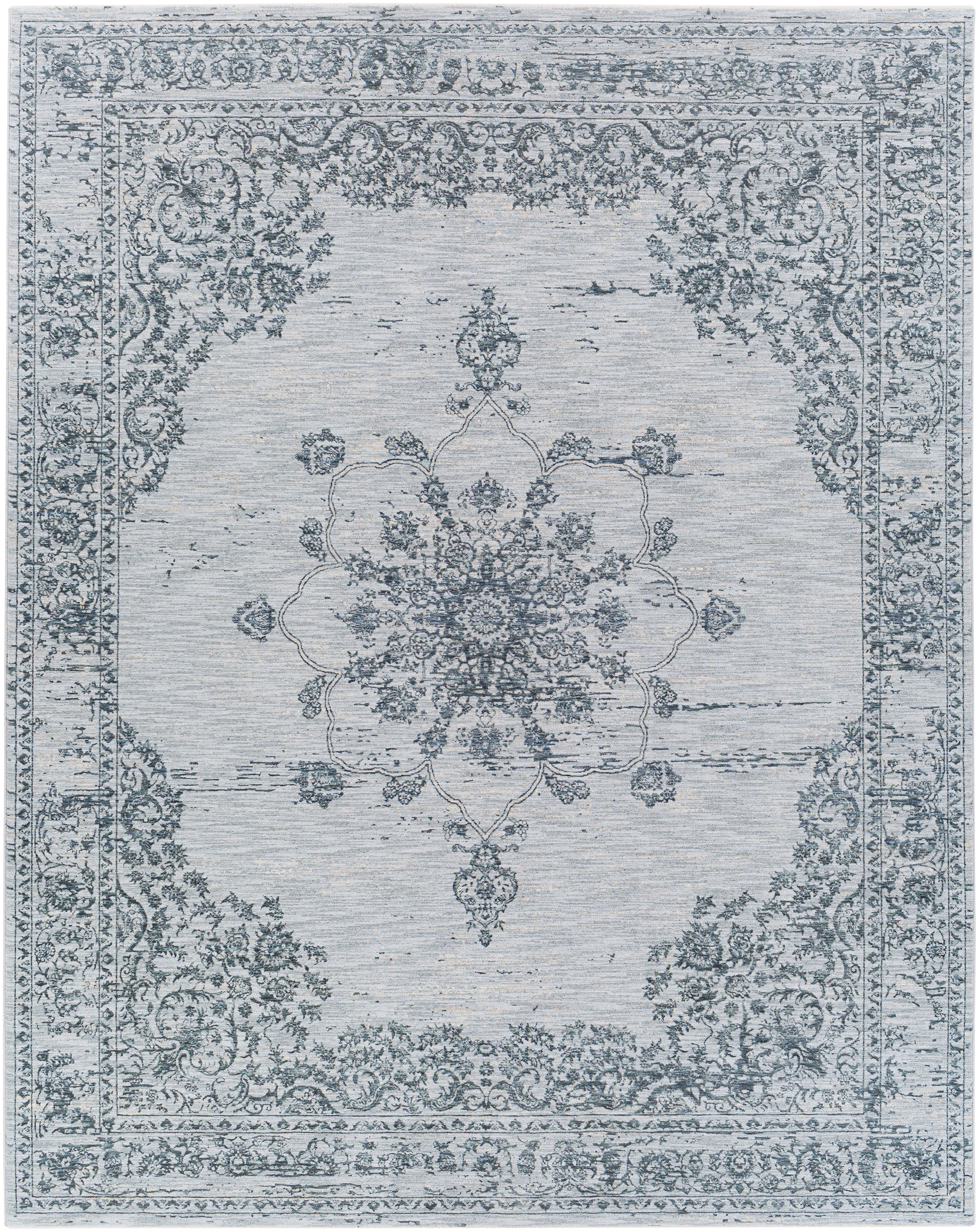 Laila Gray Indoor 7'10" x 10'2" Machine Woven Rug - Image 0