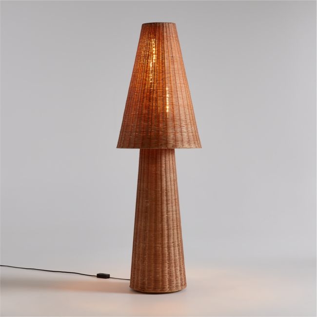 Tessere Rattan Floor Lamp 64" - Image 1