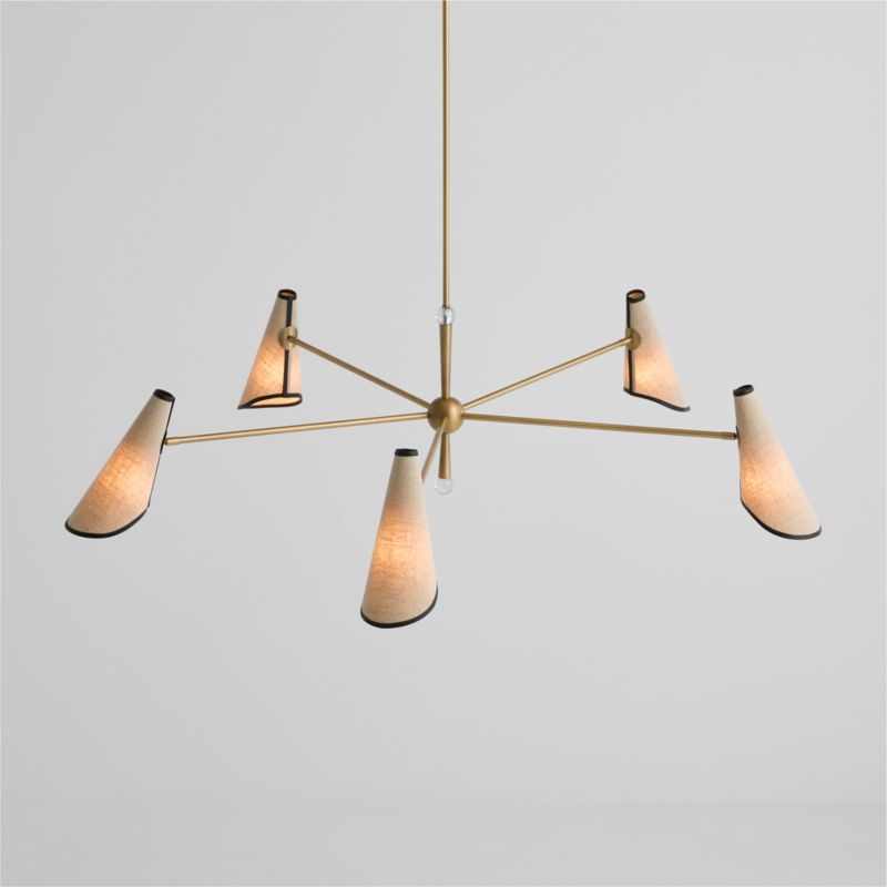 Rivet 5-Arm Chandelier by Jeremiah Brent 56" - Image 4
