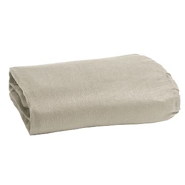 Linen Box Spring Cover, Full, White - Image 2