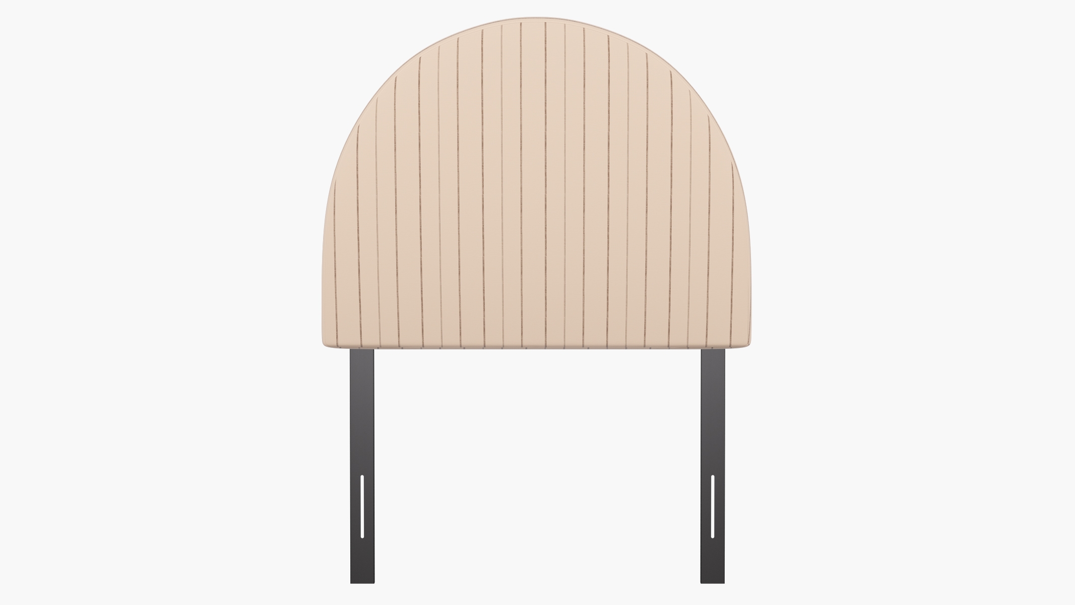 Arched Back Headboard, Charcoal Fritz, Twin - Image 1